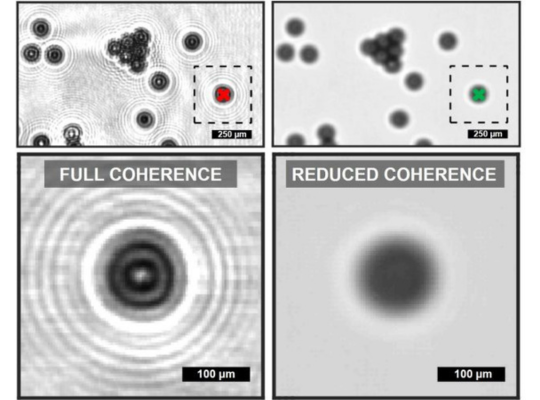 QCL-IR imaging measurements of polystyrene beads